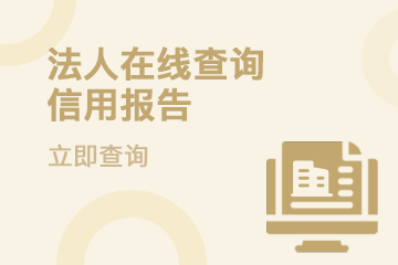 法人在线查询信用报告