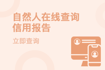 自然人在线查询信用报告